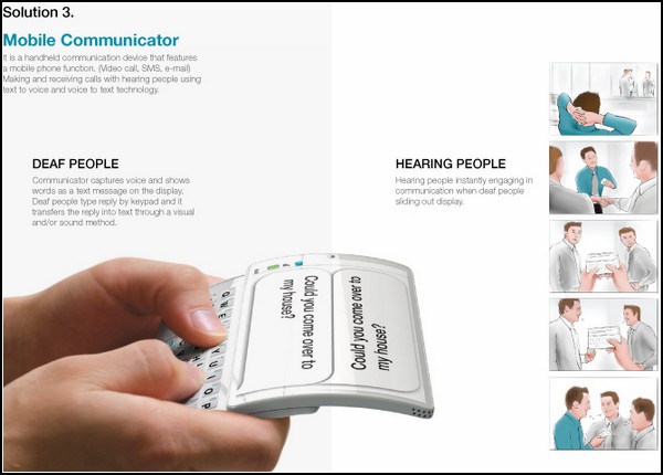 Коммуникатор для глухих и глухонемых