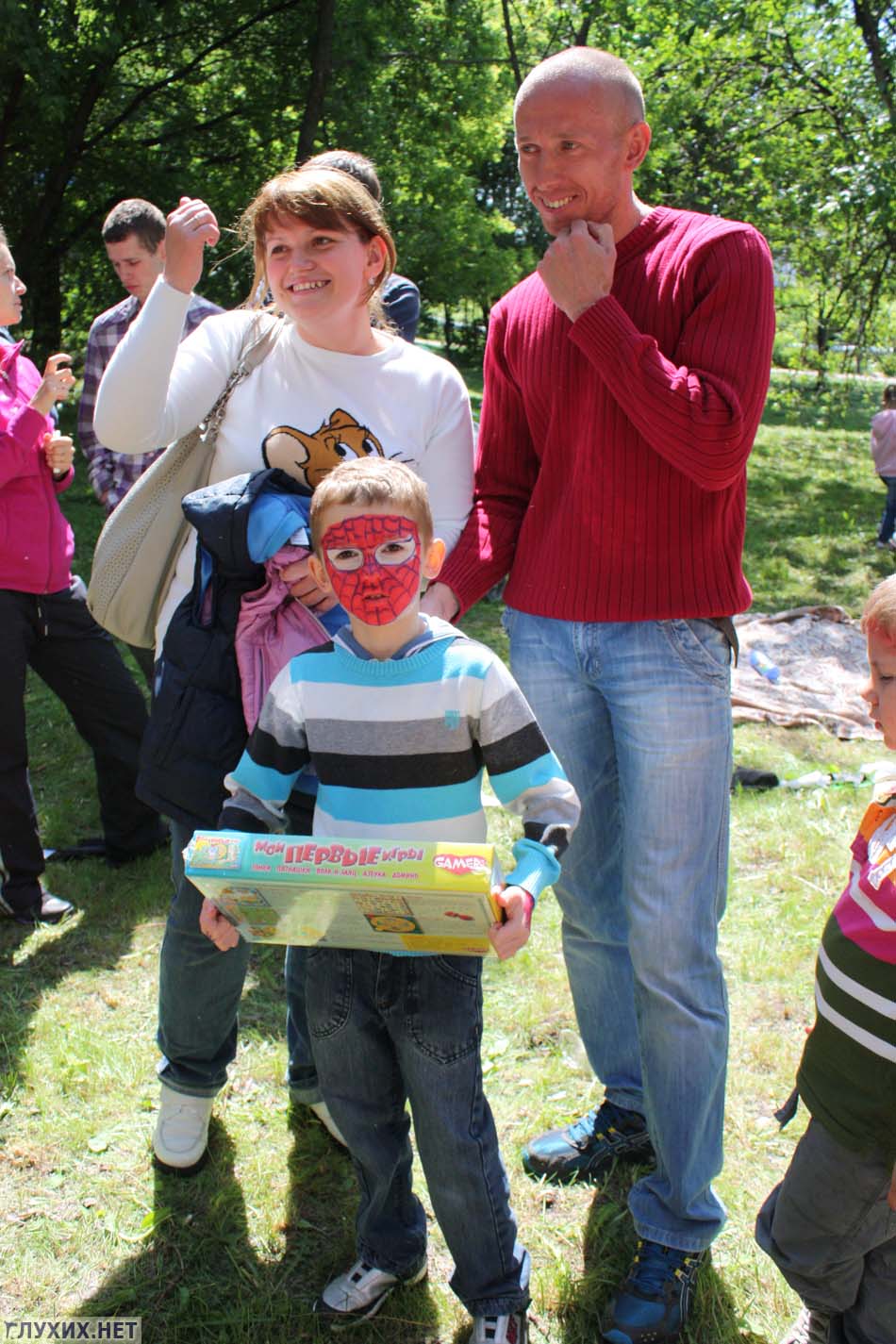 Победитель – 6-ти летний Алеша с родителями Еленой и Алексеем. 