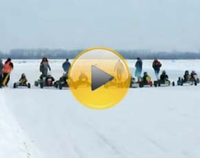 В Рязанской области прошёл Чемпионат по картингу на льду среди глухих