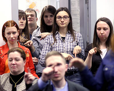В Российской библиотеке молодежи прошел вечер жестового языка