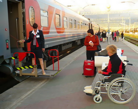 Будут ли глухих пассажиров катать на инвалидных колясках по ЖД вокзалам?