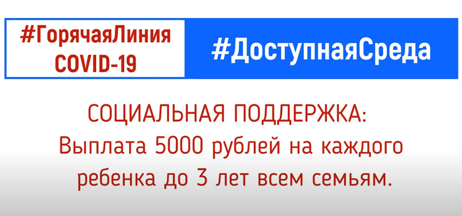 МГОВОГ2020: «Как оформить выплату 5000 рублей на каждого ребенка до 3 лет?»